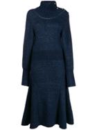 Chloé Knitted Jumper Dress - Blue