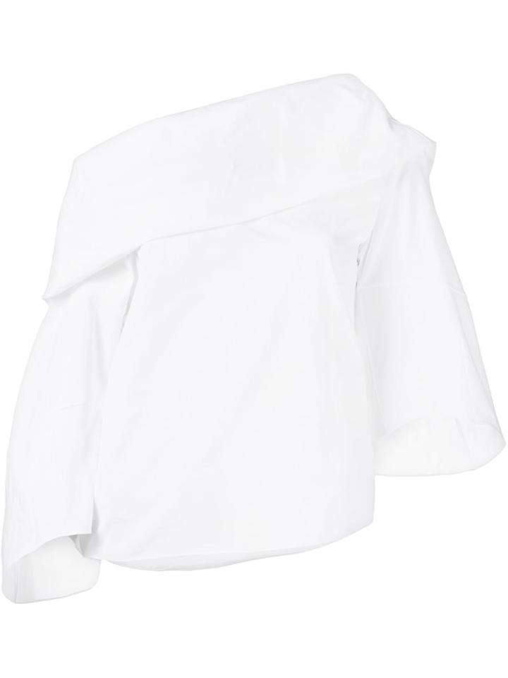 Rosie Assoulin Off-shoulder Blouse, Women's, Size: Small, White, Cotton