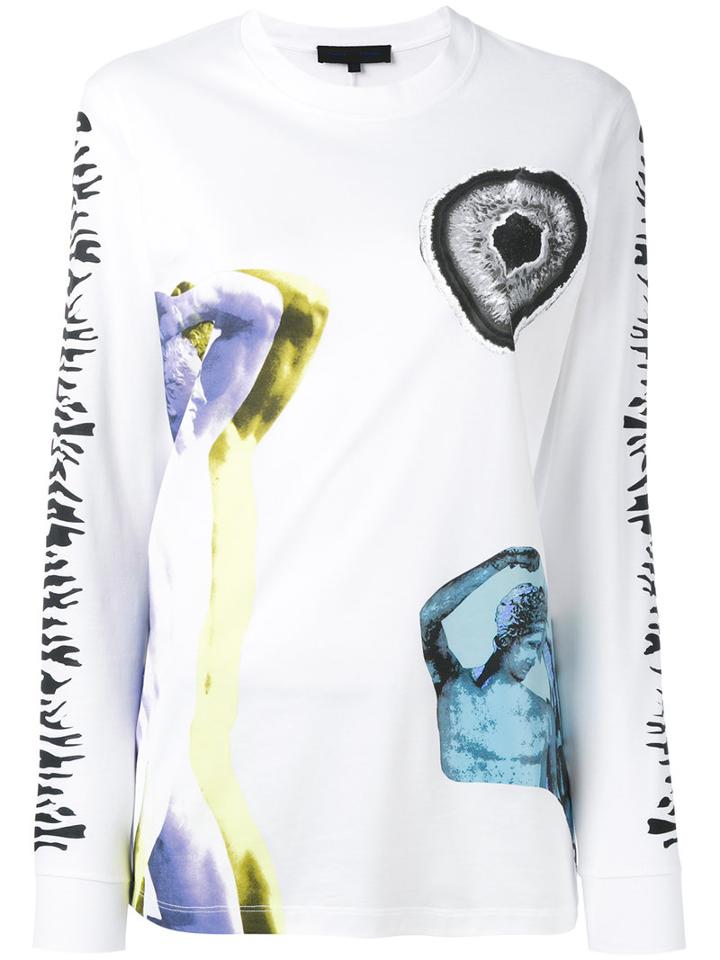 Proenza Schouler - Printed Top - Women - Cotton - M, White, Cotton