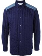 Comme Des Garçons Shirt Padded Shirt, Men's, Size: Large, Blue, Cotton/polyester