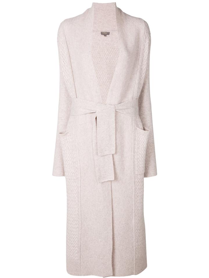N.peal Basketweave Duster Cardigan - Grey