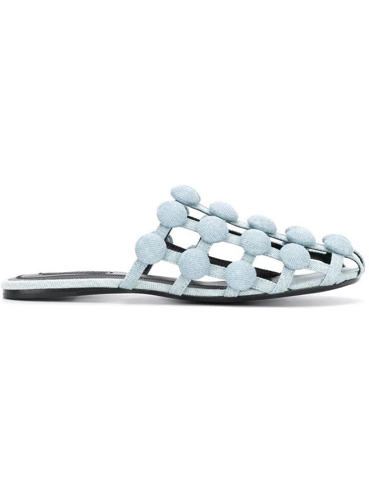 Alexander Wang Amelia Mules - Blue