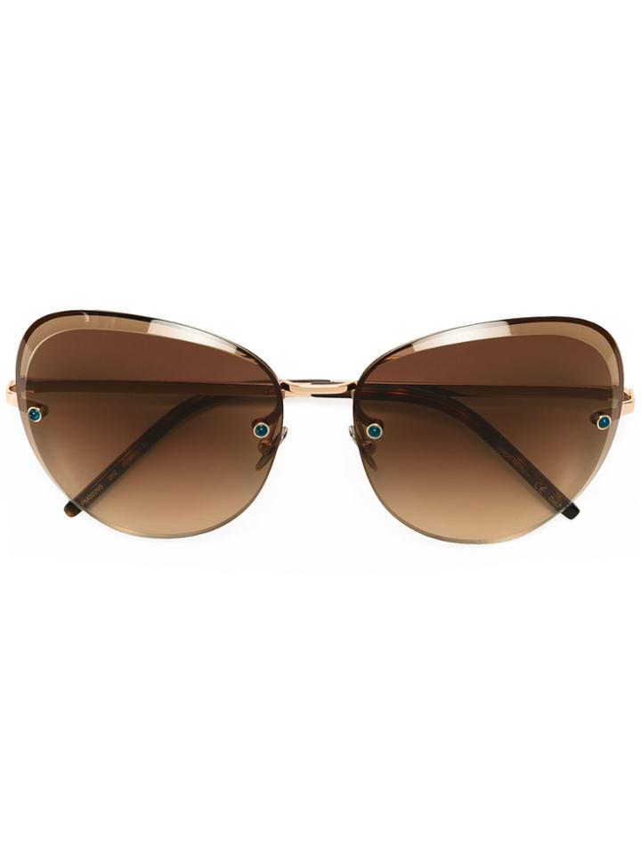 Pomellato Dual Lens Oversized Sunglasses - Metallic