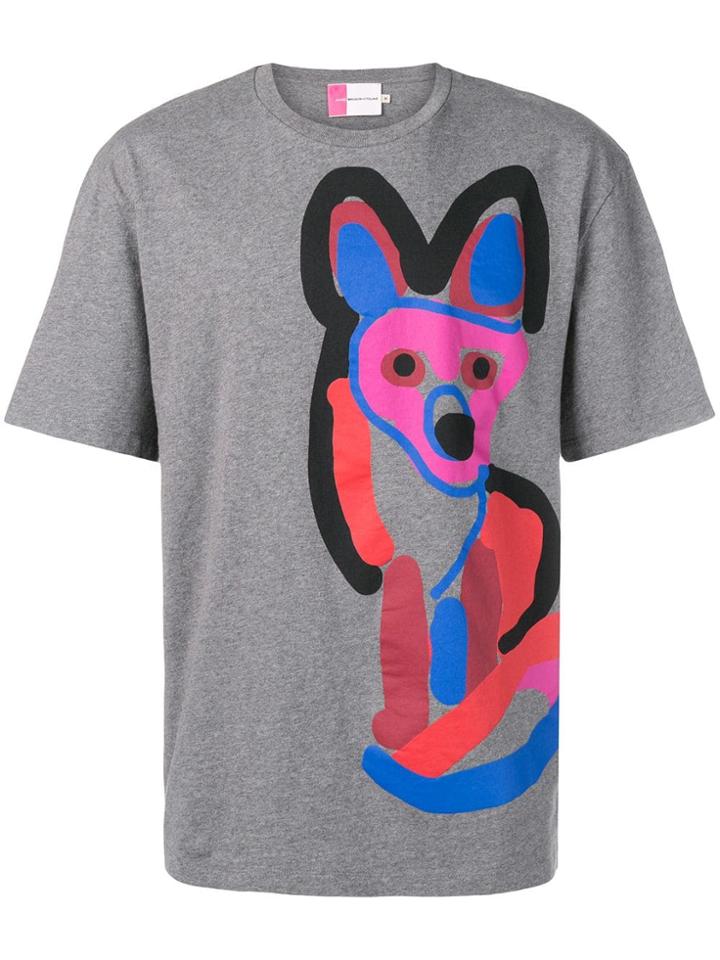 Maison Kitsuné Acide Fox Print T-shirt - Grey
