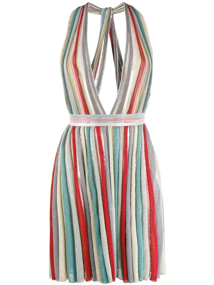 Missoni Deep V-neck Dress - Red