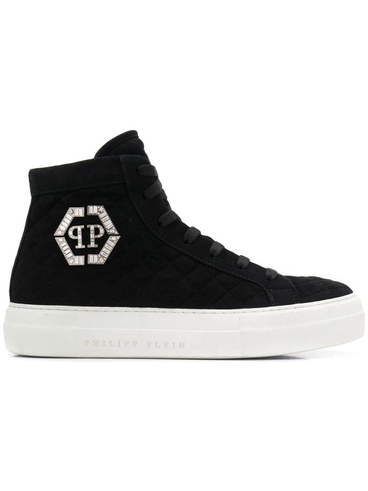 Philipp Plein Logo Plaque Hi-tops - Black