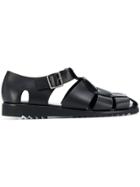 Paraboot Cut Out Sandals - Black