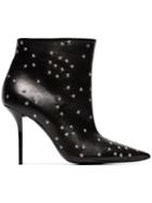 Saint Laurent Pierre Star-embellished 95 Leather Boots - Black