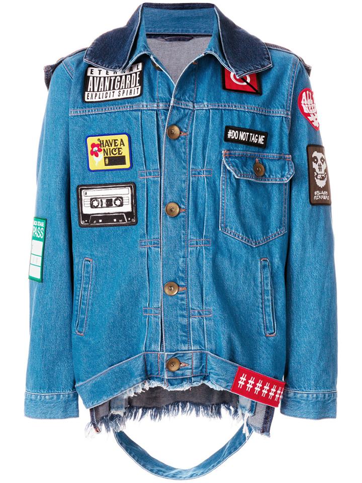 Maison Mihara Yasuhiro Patch Design Jacket - Blue