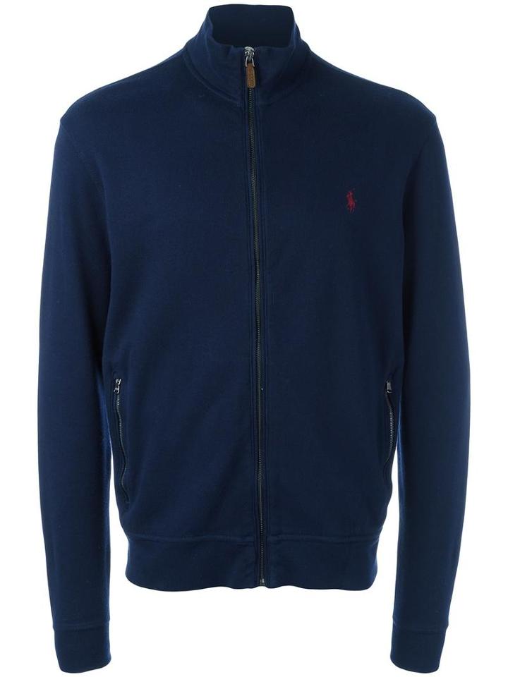 Polo Ralph Lauren Zipped Sweatshirt, Men's, Size: Xl, Blue, Cotton