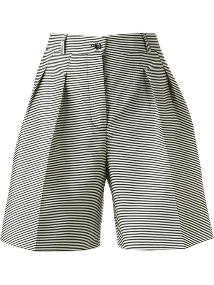 Jil Sander Navy Striped Shorts
