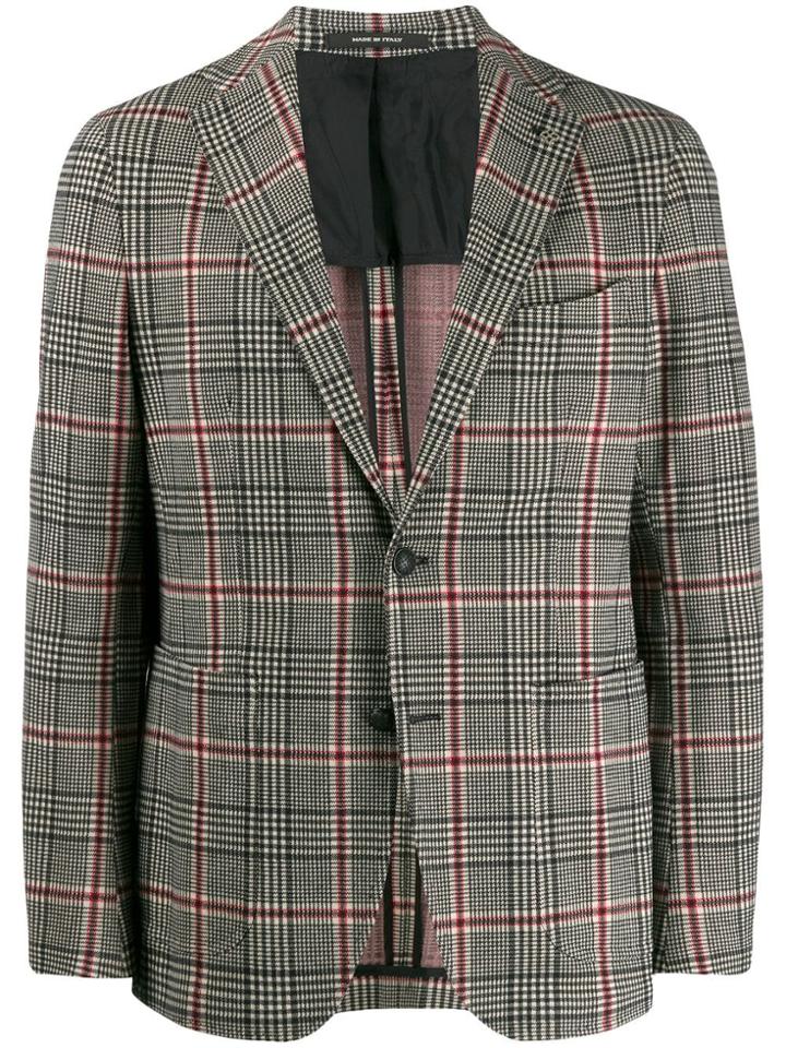 Tagliatore Slim-fit Plaid Blazer - Neutrals
