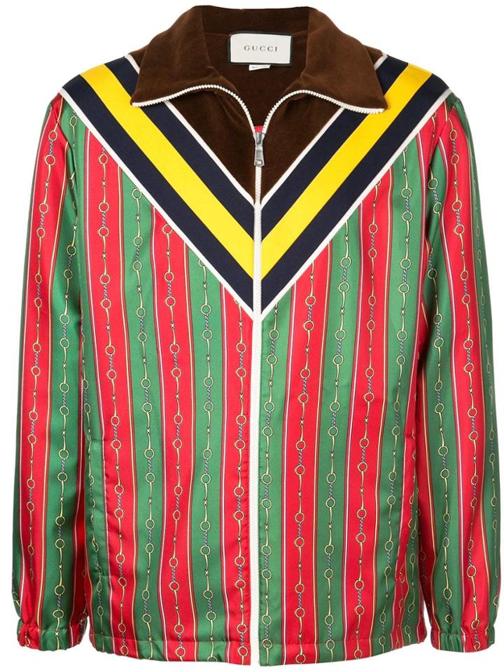 Gucci Colour Block Track Jacket - Multicolour