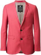 Loveless Two Button Blazer, Men's, Size: 1, Red, Polyester