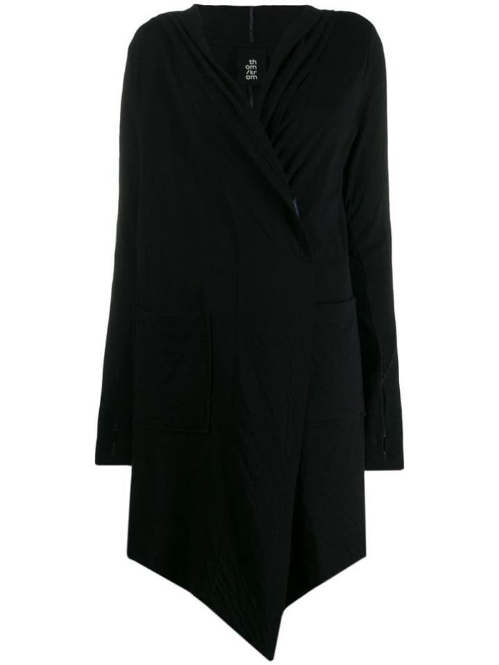Thom Krom Wrap Front Jacket - Black