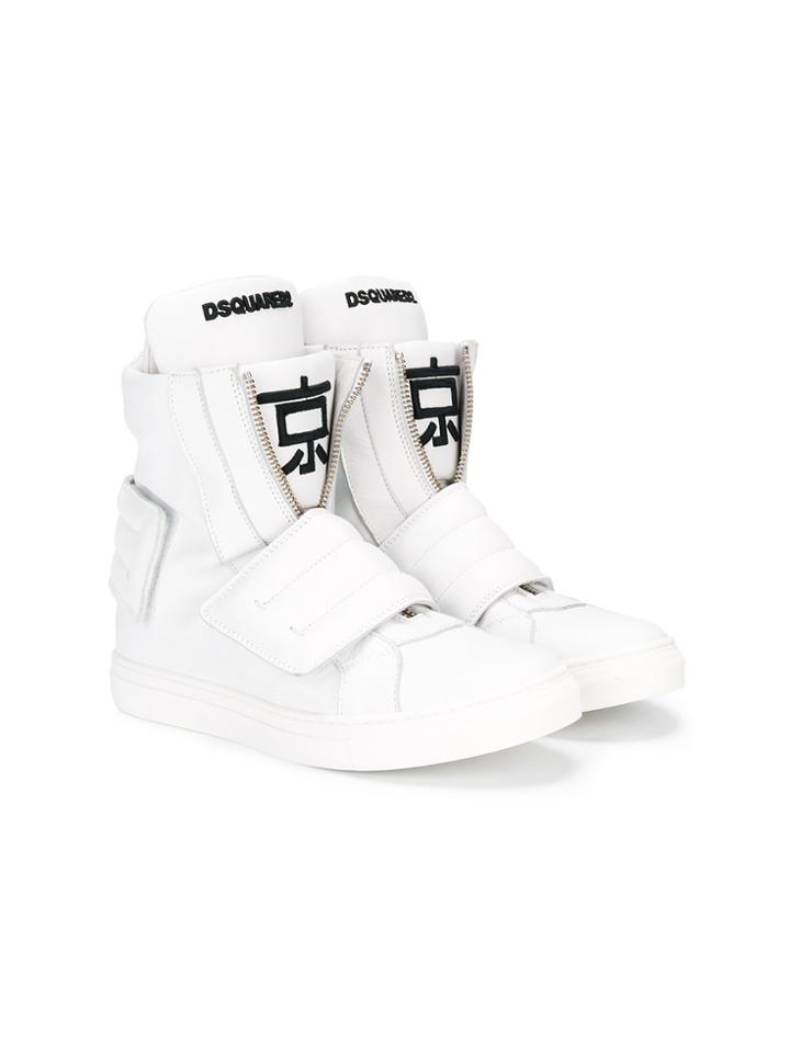 Dsquared2 Kids Hi-top Sneakers - White