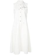 Mm6 Maison Margiela Trapeze Shift Dress - White