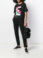 Escada Sport Embroidered Track Pants - A001 Black