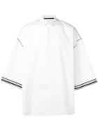 Haider Ackermann Contrast-trim Oversized Shirt - White