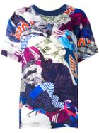 Maison Margiela Mm4 Printed T-shirt, Women's, Size: 40, White, Polyester/viscose