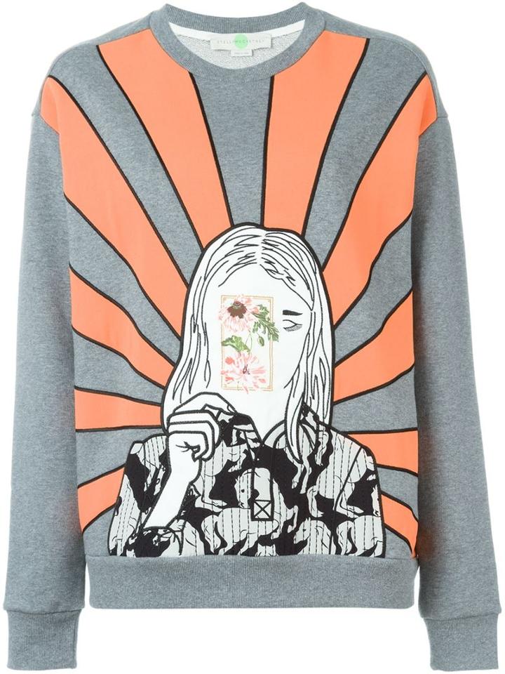 Stella Mccartney Embroidered Portrait Sweatshirt
