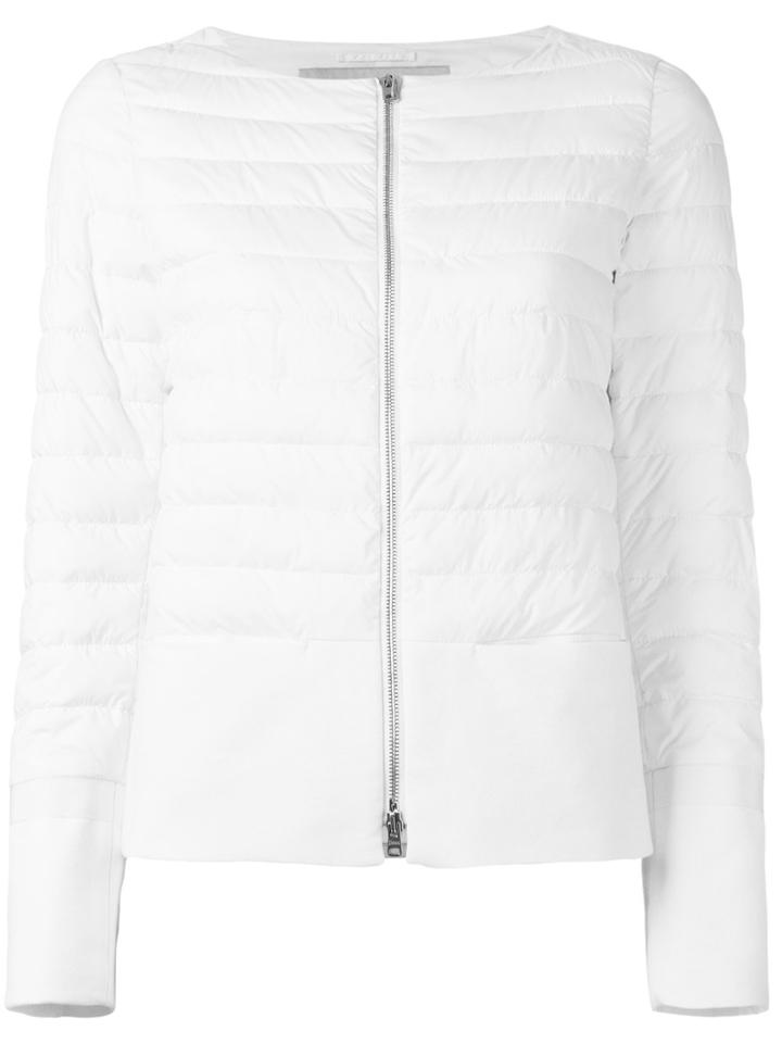 Herno Zipped Puffer Jacket - White