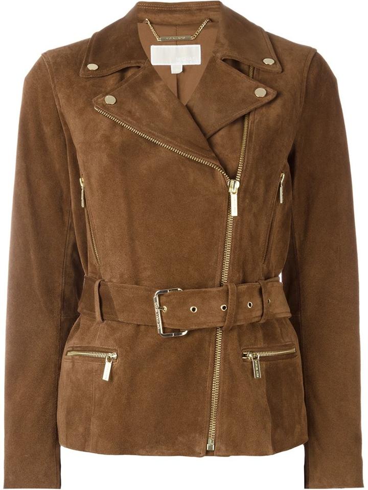 Michael Michael Kors Belted Biker Jacket