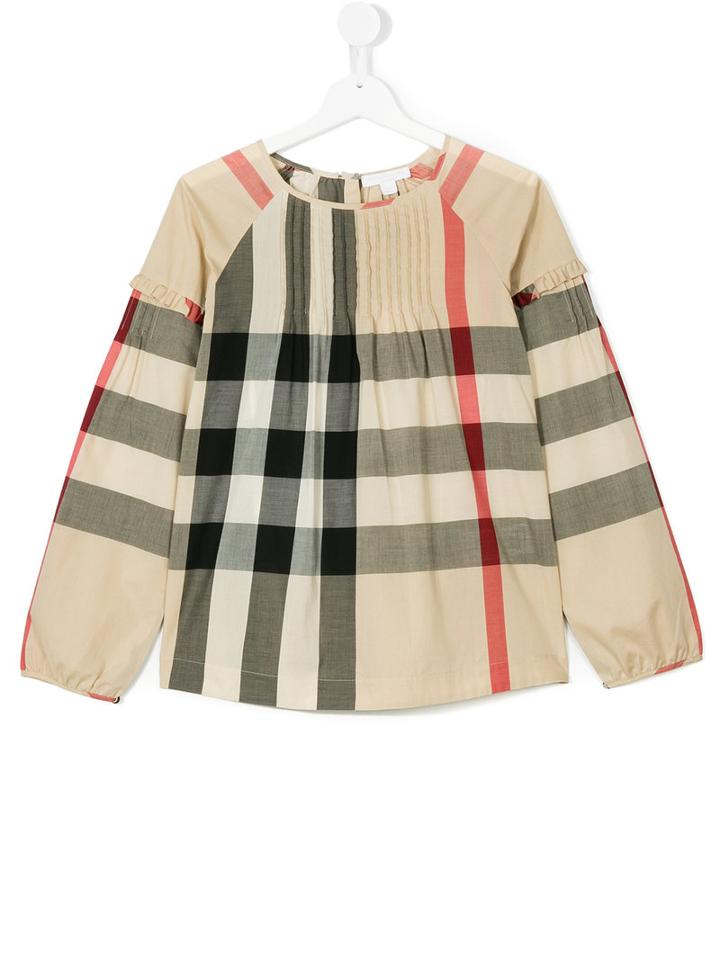 Burberry Kids - Check Blouse - Kids - Cotton - 14 Yrs