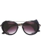 Frency & Mercury 'california' Sunglasses, Adult Unisex, Black, Leather/acetate/titanium