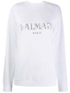 Balmain Oversized Logo Sweatshirt - White