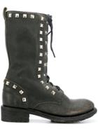 Ash Rango Studded Boots - Black