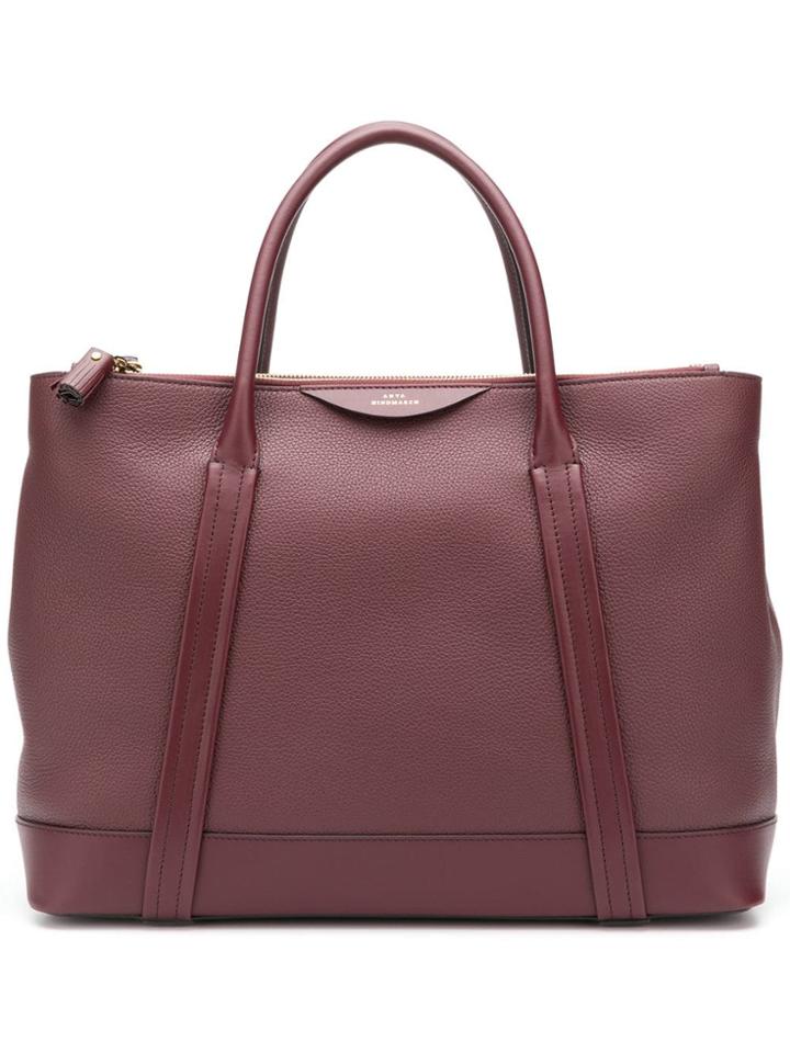 Anya Hindmarch Ebury Zipped Tote - Red