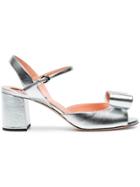 Rochas Bow Detail Sandals - Metallic