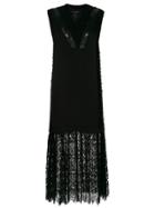 À La Garçonne Lace Midi Dress - Black