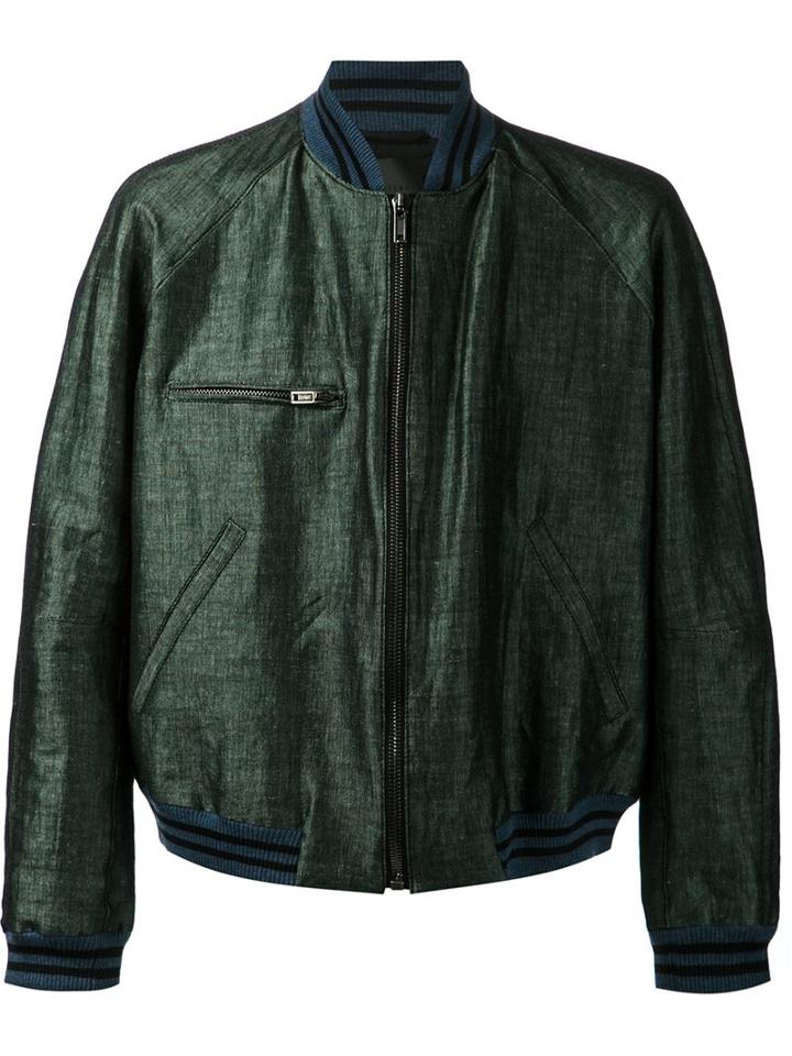 Haider Ackermann Denim Bomber Jacket