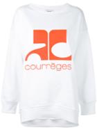 Courrèges - Logo Sweatshirt - Women - Cotton - 2, White, Cotton