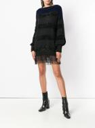 Liu Jo Long-sleeve Striped Dress - Black