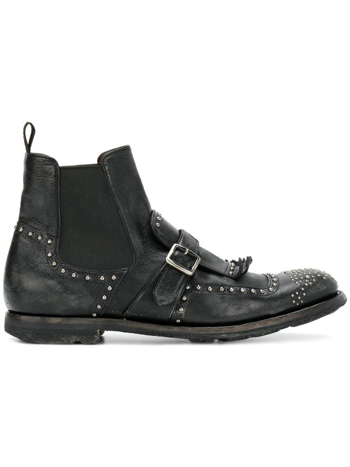 Church's Micro Studded Boots - Black