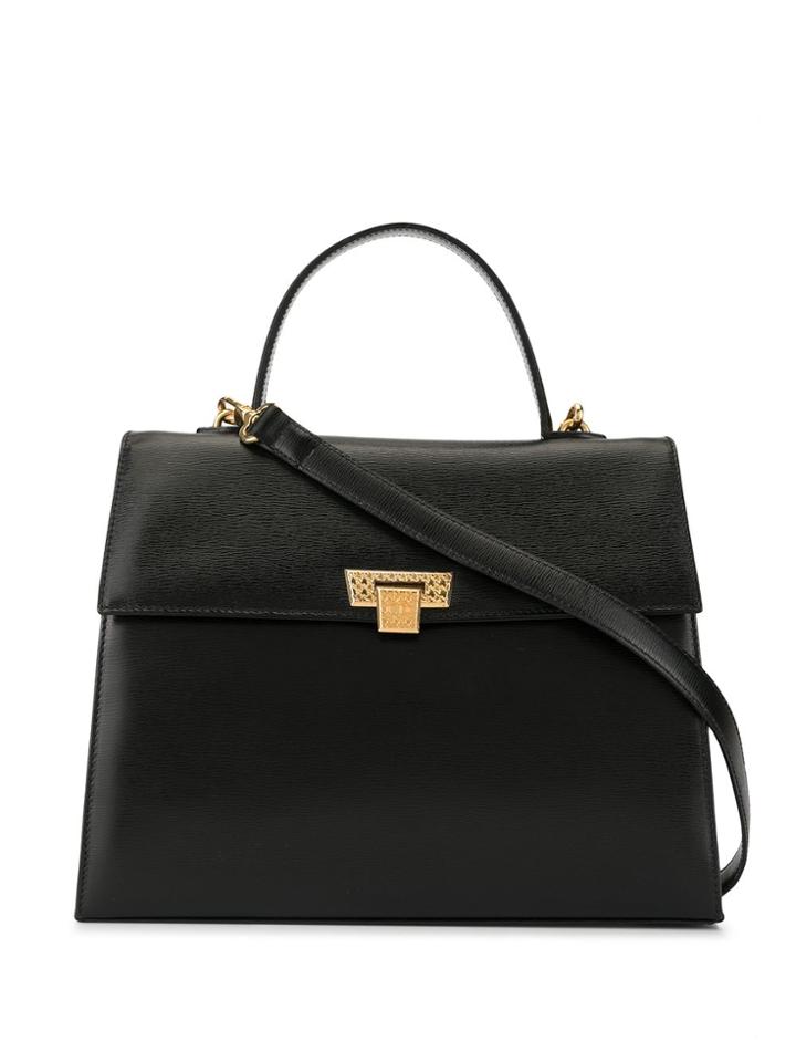 Christian Dior Pre-owned Houndstooth Check Plate 2way Tote - Black