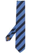 Church's Striped Pointed Tip Tie - Blue
