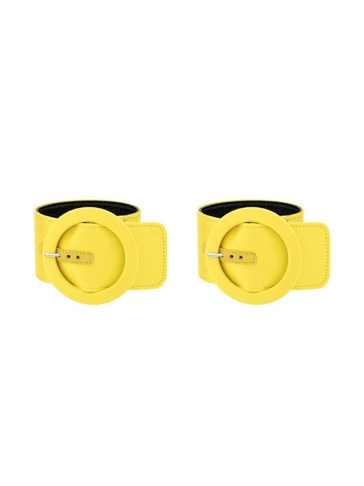Attico Circle Buckled Bracelet - Yellow