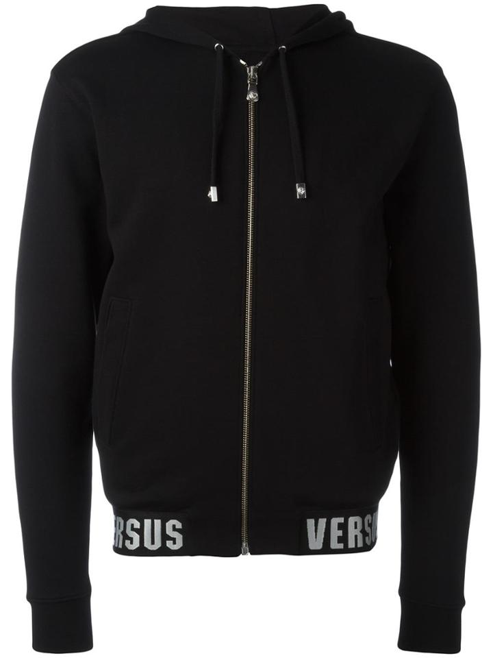 Versus Zip Up Hoodie - Black