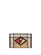 Burberry Small Logo Graphic Vintage Check Folding Wallet - Neutrals