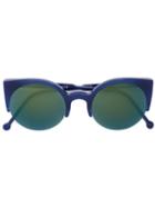 Retrosuperfuture Cat Eye Sunglasses, Women's, Blue, Acetate
