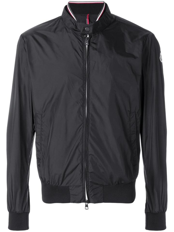 Moncler Striped Trim Lightweight Jacket - Blue