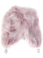 Miu Miu Fur Bag Strap - Pink & Purple