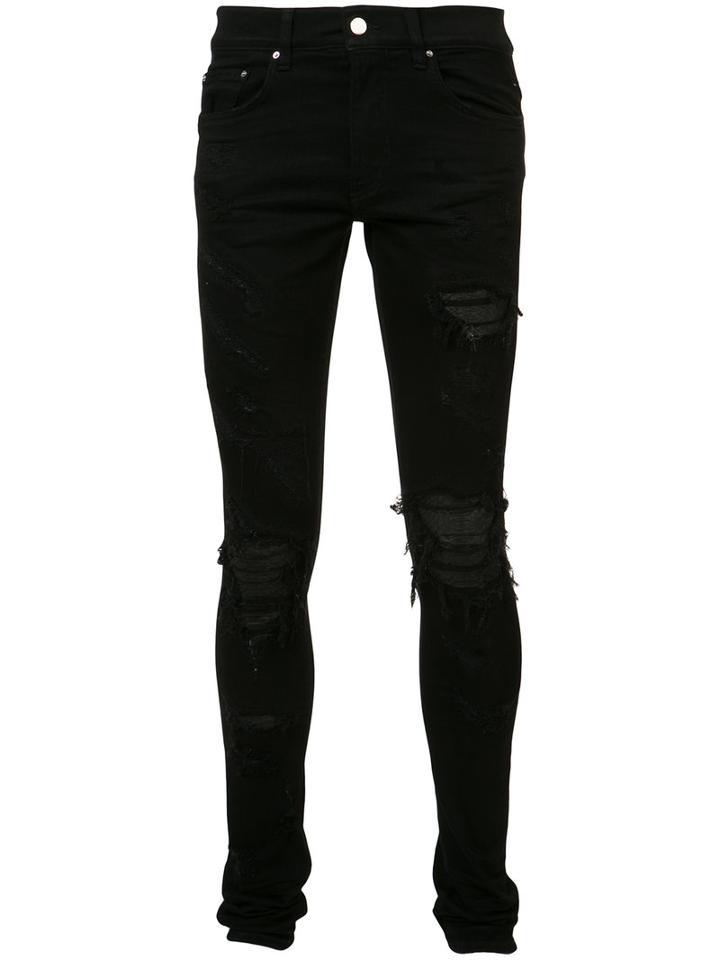 Amiri - Distressed Skinny Jeans - Men - Cotton/spandex/elastane - 34, Black, Cotton/spandex/elastane