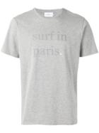 Cuisse De Grenouille 'surf' In Paris' T-shirt, Men's, Size: Medium, Grey, Cotton