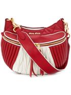 Miu Miu Quilted Leather Shoulder Bag - Red