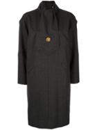 Chanel Pre-owned Logo Coin Dress - Grey